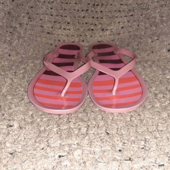 BURBERRY-Lavender/Pink/Red/Purple Jelly Thong Flip Flop Flats-Sz 37-Very Good - Picture 6 of 10
